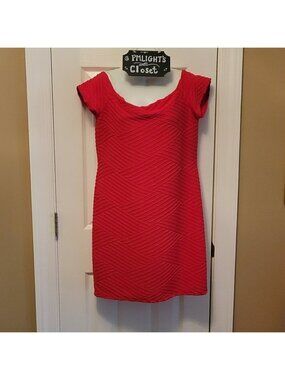 Brat Star XL Orange Sheath Dress New Cap Sleeve